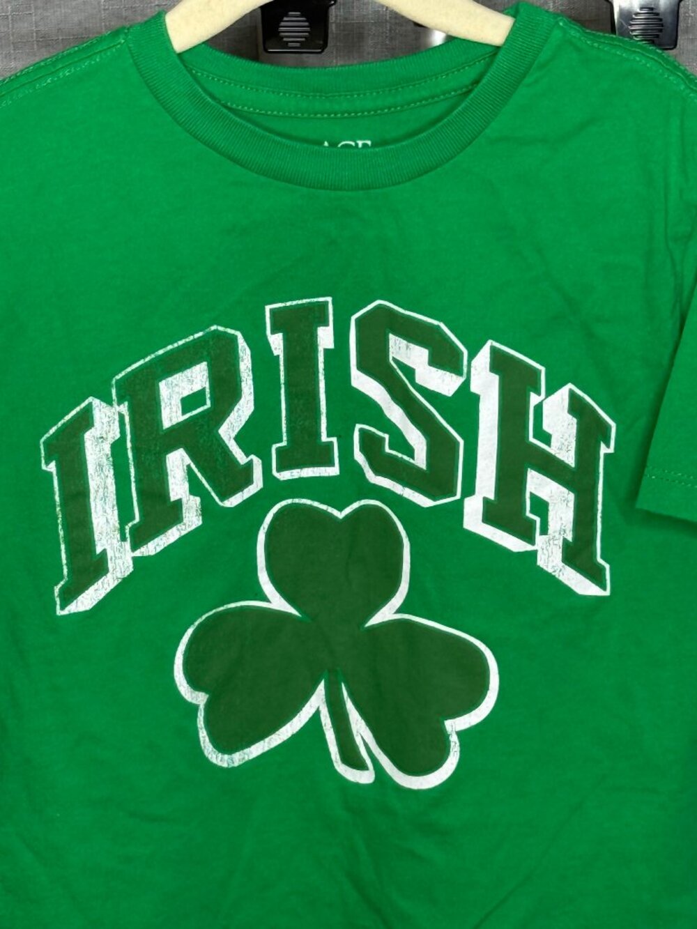 Children's Place - Kids - Short Sleeve Irish Shamrock Shirt - Size Youth Small